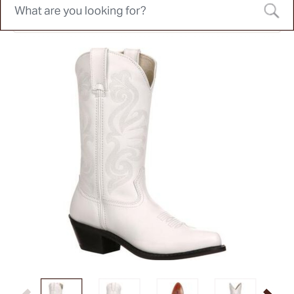 White Cowboy Cowgirl Boots Wedding